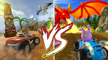 Beach Buggy Racing VS Beach Buggy Racing 2 Comparison | Android - iOS