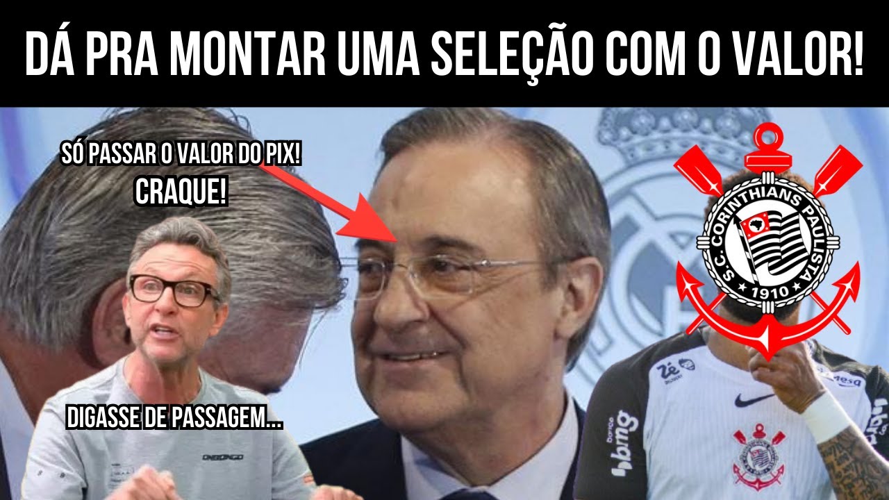 NINGUEM ESPERAVA! CORINTHIANS RECEBE PROPOSTA MILIONÁRIA DO REAL MADRID POR JOGADOR