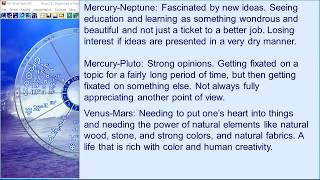 Information Interpretation of Aspects of Planets to Mercury Update