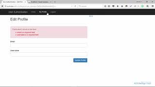 Allow registered users update their profile