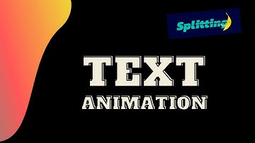 Awesome Text Animation Using Splitting JS For Your Website