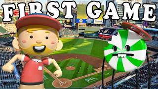 I took my animated characters to a baseball game.