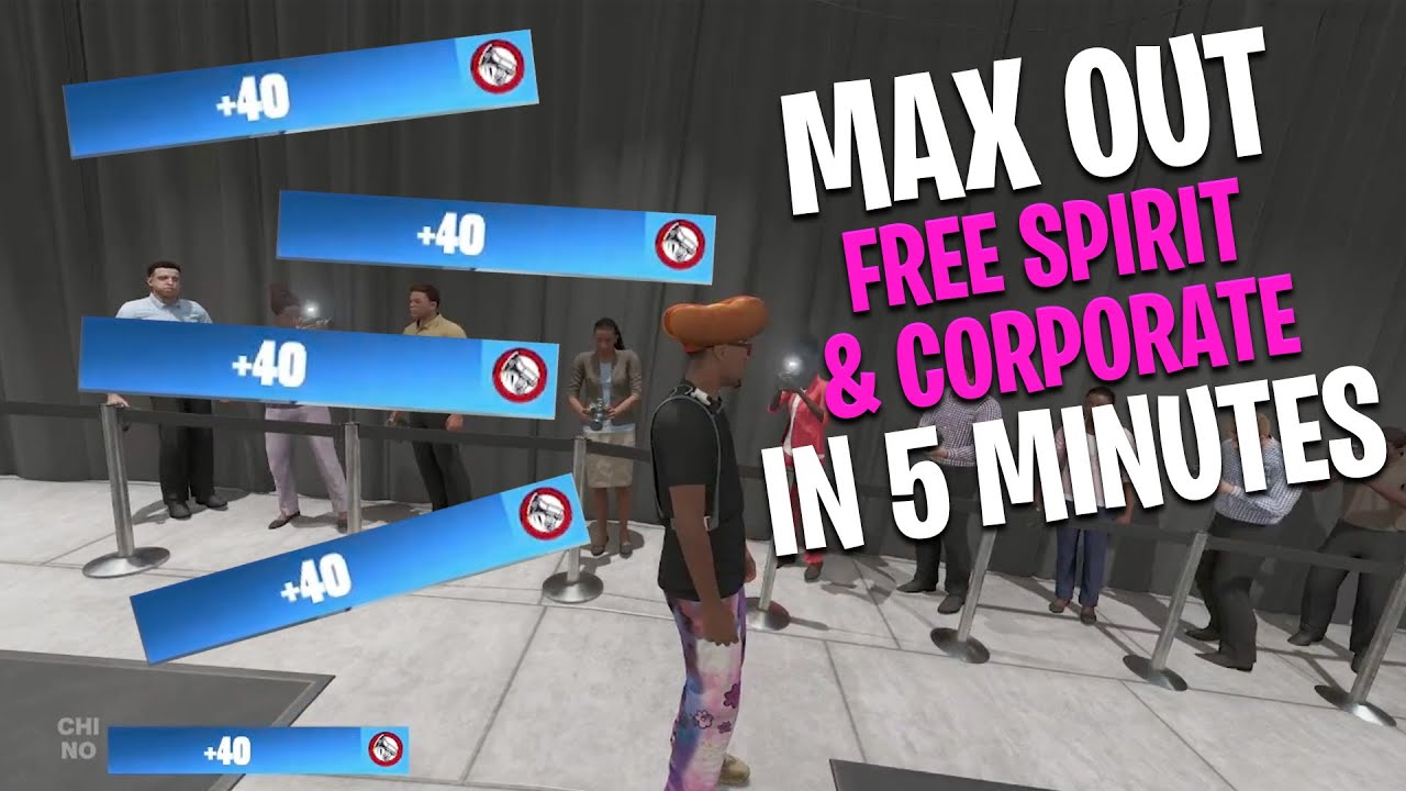 HOW TO MAX OUT FREE SPIRIT & CORPORATE LEVELS IN LESS THAN 5 MINUTES IN