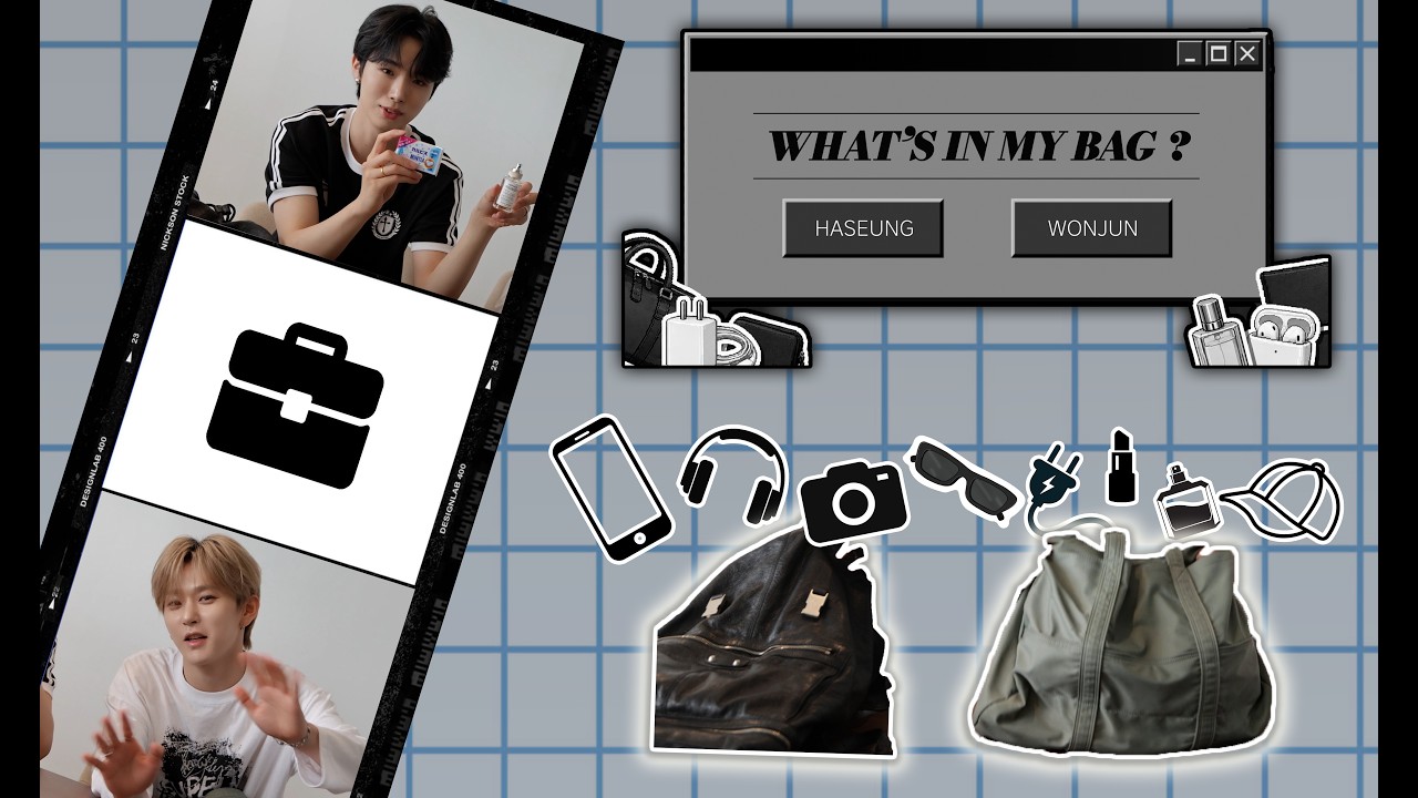WHAT's IN WHIB BAG? 👜 | HASEUNG, WONJUN - YouTube