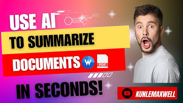 Read anything IN SECONDS with AI: Using AI to SUMMARIZE documents (MUST SEE!)