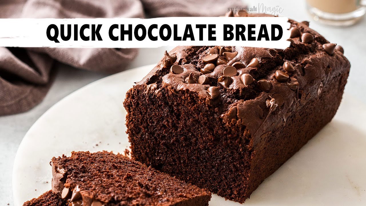 Quick Chocolate Bread (Chocolate Loaf Cake)