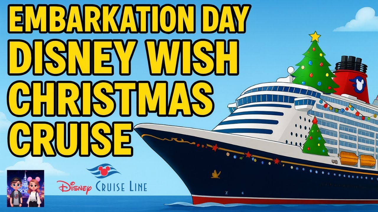 🎄 Рождество на борту Disney Wish! Наше волшебное приключение начинается в первый день!