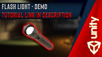 Unity - Horror Game Utility Flash Light - Demo - Tutorial Link in Description | PG Tutorials