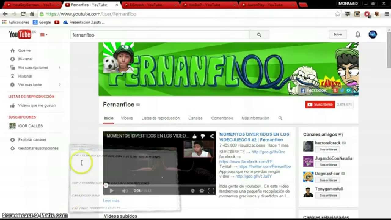 TOP 5 LOS MEJORES CANALES DE YOUTUBE HD YouTube TOP 5 LOS MEJORES CANALES DE YOUTUBE HD YouTube