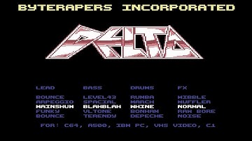 Byterapers - Delta Intro (English) by Kasper 1987 - C64 Demoscene
