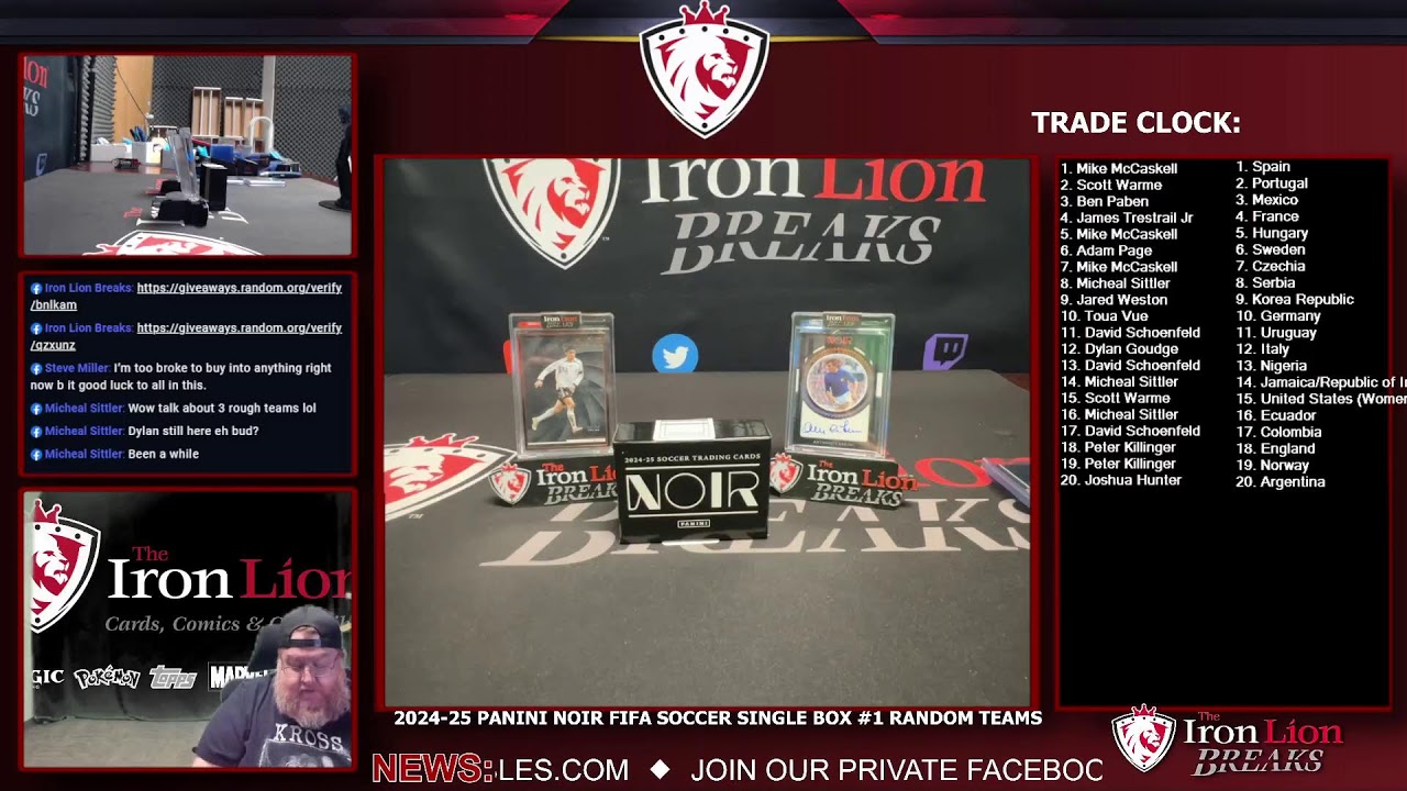 2024-25 Panini Noir FIFA Soccer Single Box #1 Random Teams