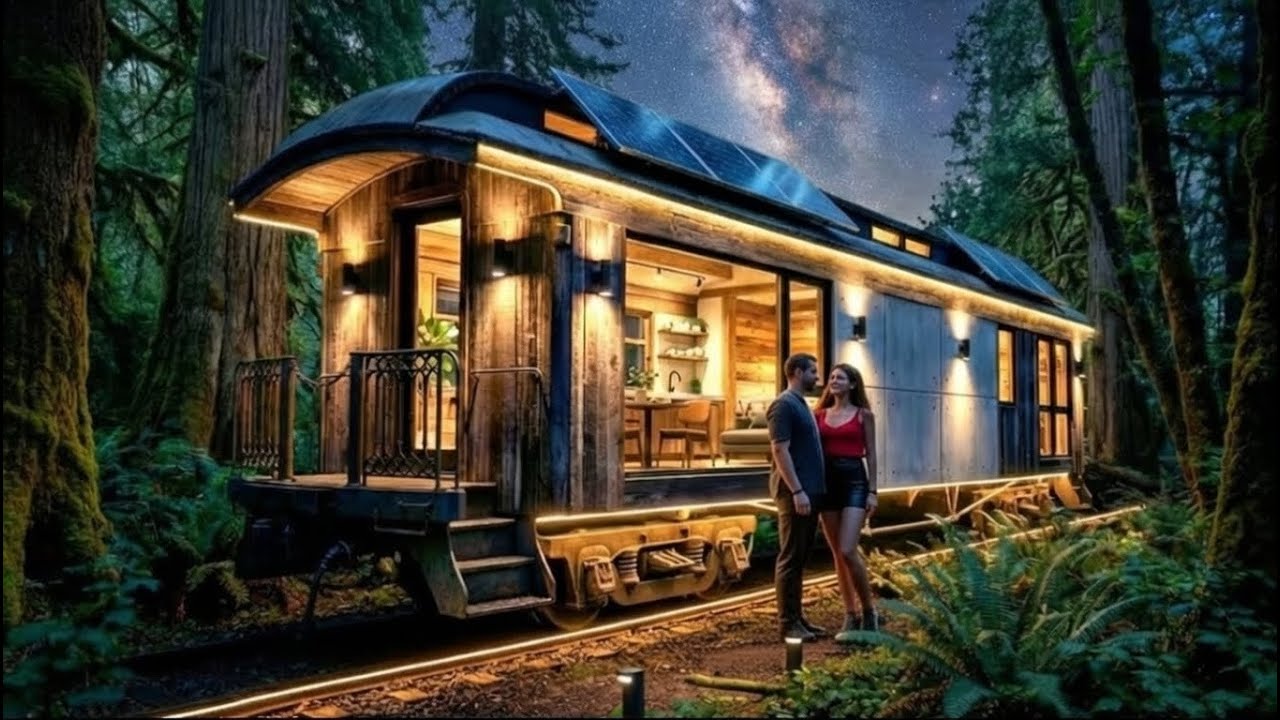 ASMR Build: Converting an Old Wagon Into a Cozy Wooden Tiny Home