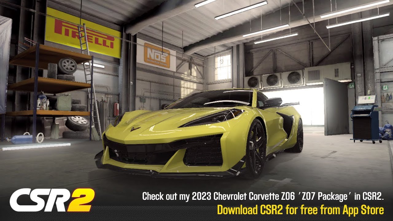 CSR2 - 2023 Corvette Z06 ‘Z07 Package’ - tune & shift (manual launch) - 7.329