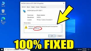 How To Fix Windows Has Stopped This Device Code 43 For My Graphics Card