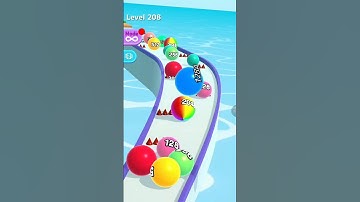 Ball 🏀 Run 2048 Gameplay Walkthrough Level 208 #shorts #gaming #games