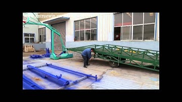 Manual mobile loading ramp