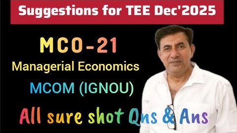 #MCO-21 #Suggestions for TEE Dec