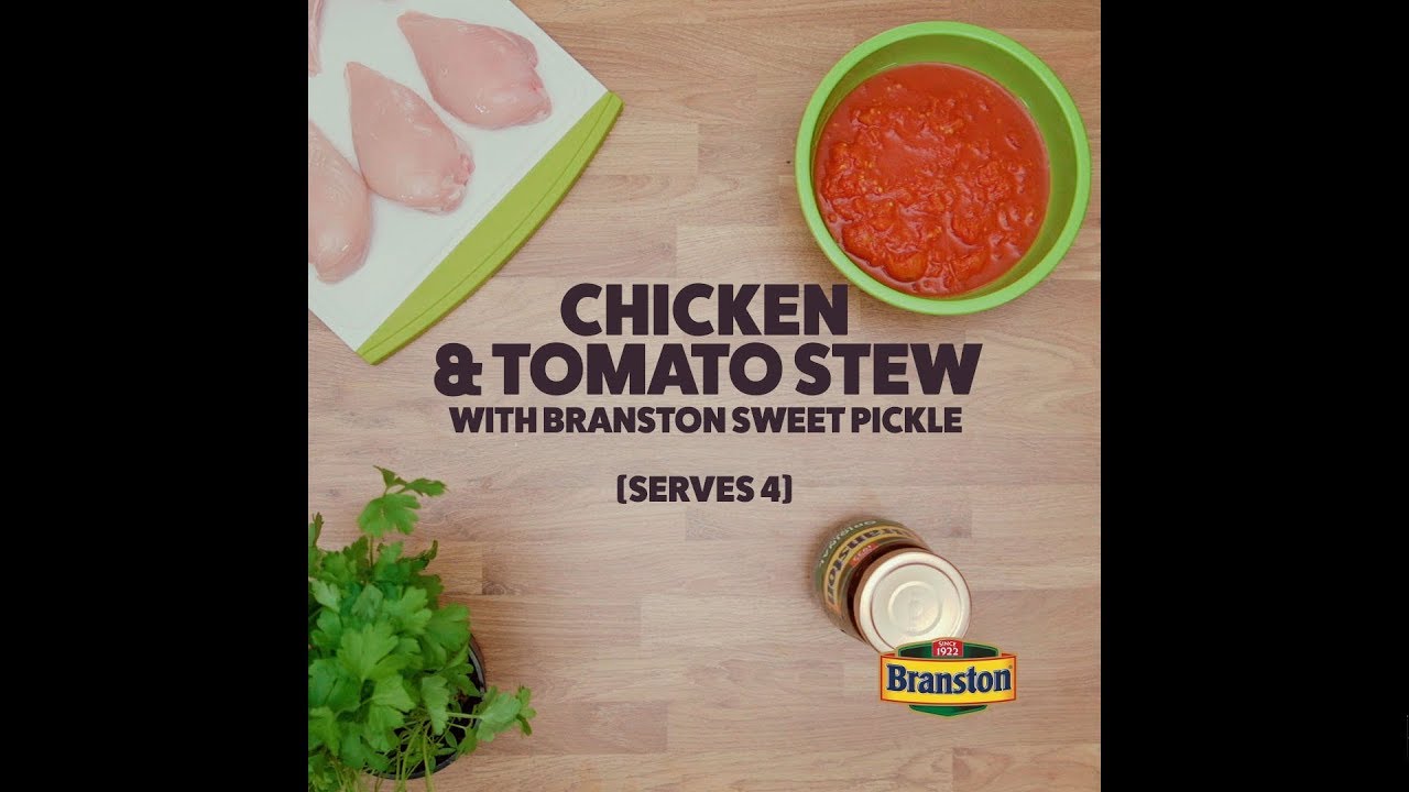 Branston Pickle - Chicken & Tomato Stew - Top Down Recipe Video