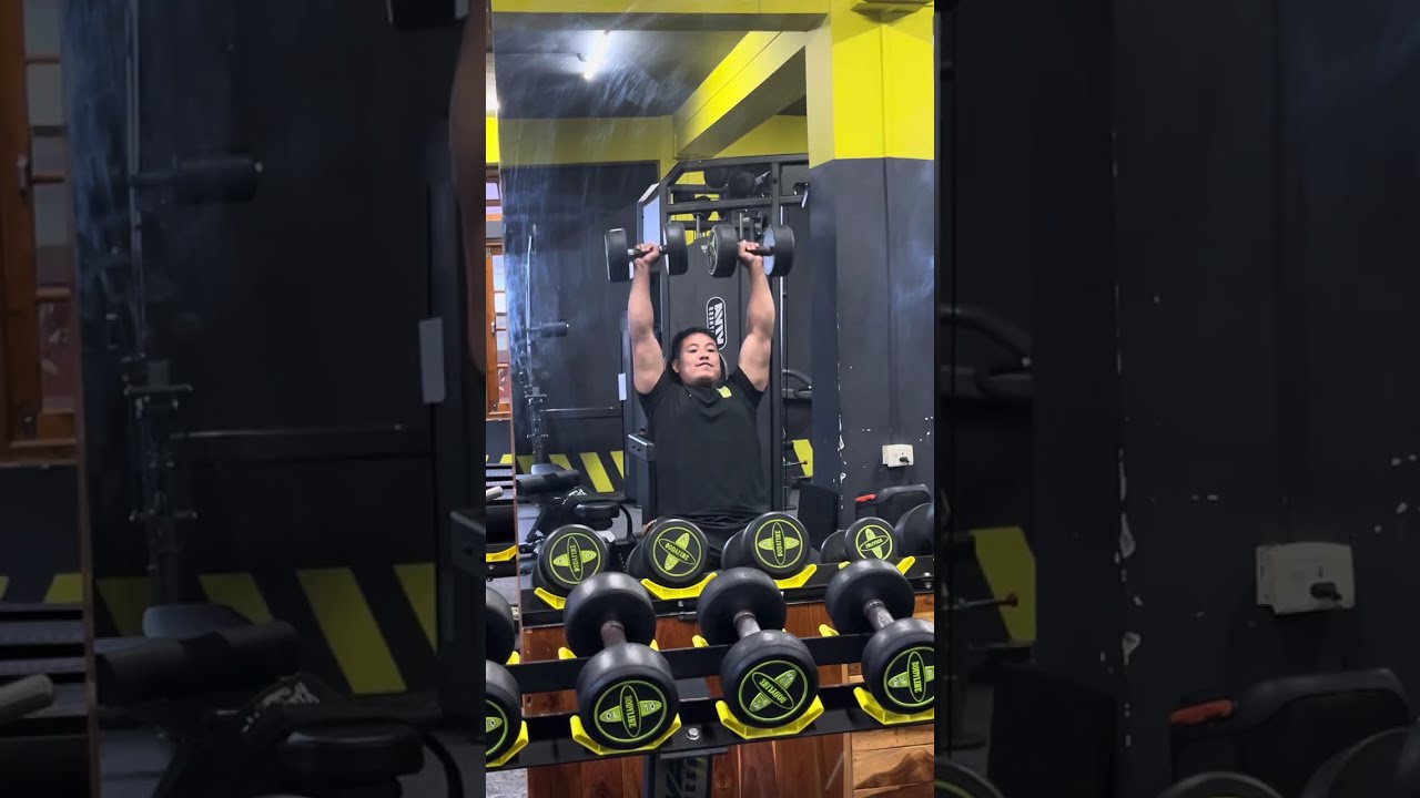 Back to gym after 2 months gap, today’s work out shoulder & biceps #fitnessmotivation 