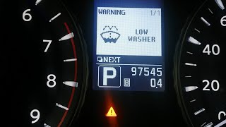 Windshield Washer Fluid Low. Warning Light in Infiniti M37/M56/Q70| VLOG-ish
