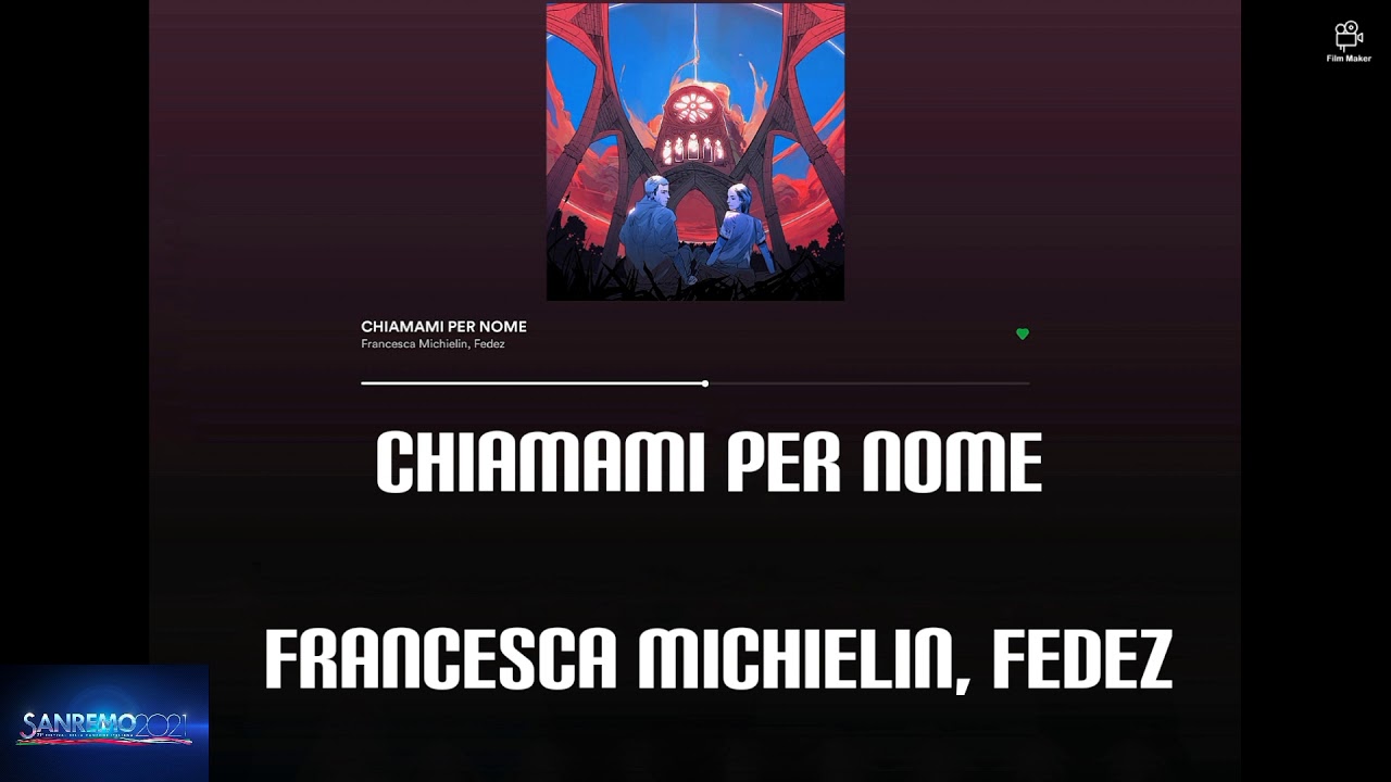 Sanremo 2021 Francesca Michielin Fedez   Chiamami per nome   testo lyrics