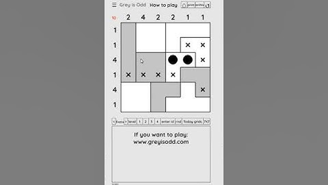 Grey is Odd - Today grids. Solution level 4 6X6 dated 02-22-2024