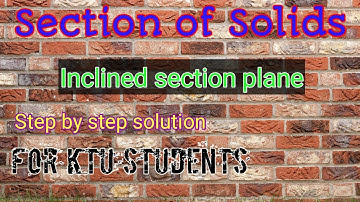 EST 110 KTU Engineering Graphics|| Section of Solids|| Engineering ABCD