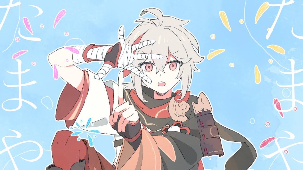 【手描き原神】万葉とスカラマシュでT/A/M/A/Y/A【Genshin Impact】