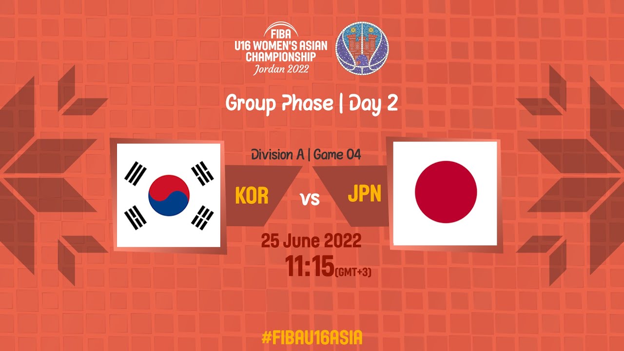 Korea v Japan | Full Basketball Game | FIBA U16 Women's Asian Championship 2022