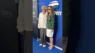 Sophia Bush and Ashlyn Harris are stylin' at the US Open.🔥 (🎥: Instagram/@jpasc24)