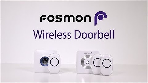 How to set up the Fosmon WaveLink Wireless Doorbell