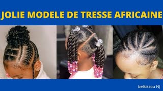 jolie idée de coiffure enfant pour école, tresse africaine pour petite fille 2021