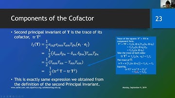 Continuum Mechanics: Properties of Tensor V