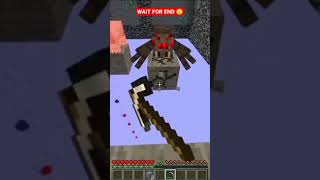 HEROBRINE SAVE #minecraft #minecraftshorts #pig #spider #herobrine #save