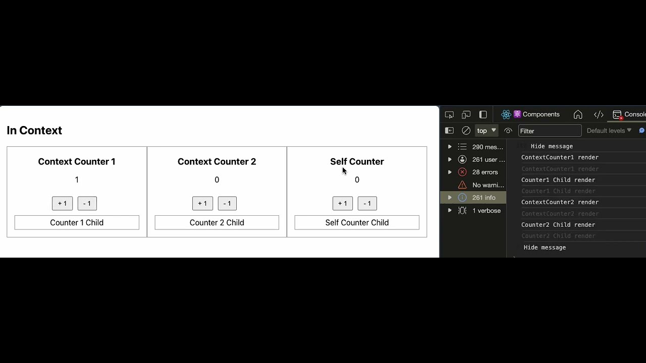 counters in React Context - YouTube
