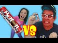 COMIDA GIGANTE VS MINI COMIDA!!! RONI VS MALU!!!