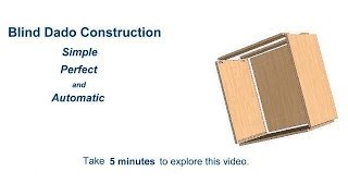Cabinet Pro Software:  Blind Dado Construction in Cabinet Pro