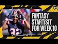 Fantasy Start/Sit for Week 10 | Fantasy Football Show