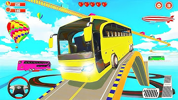Impossible Bus Stunt Driving 2020 - Mega Ramp Racing Driving Simulator - Android GamePlay #2