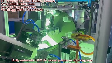 Fully automatic LED UV screen printer on drinking cups model MSP-400XAR