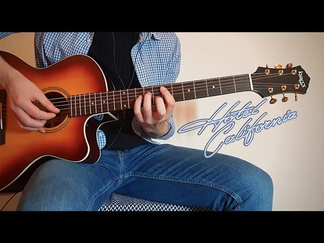 Eagles - Hotel California (Guitar Cover - 1994 Hell Freezes Over) class=