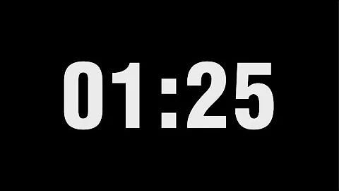 1 Minute 25 Second Timer Countdown | 1:25