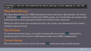 Fixing YAML Syntax Errors in Your GitLab-CI Configurations