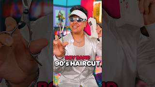 1990’s Boy Band Haircut for a Fan ✂️ | #ASMR Resimi