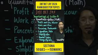 DBT BET 2026 🔥 Section A Rank Booster Topics | Most Expected Questions | VedPrep