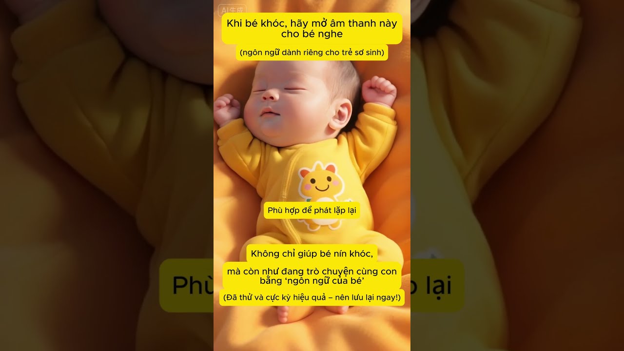 🎶Âm thanh này là “thần khí ru ngủ” khiến hàng ngàn em bé nín khóc chỉ sau vài giây😴 #MẹoChămCon - youtube