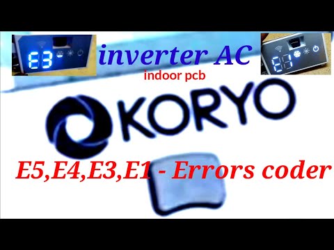 Koryo Inverter AC Error Codes E1, E3, E4, E5