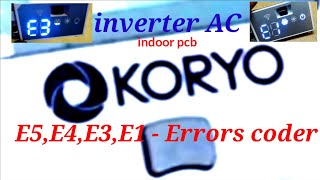 Koryo inverter AC  error code E5,E4,E3,E1