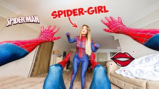 TOTALLY CRAZY SPIDER-GIRL In LOVE Wants To Be WANT TO Become My GIRLFRIEND! (Romantic Love Story)