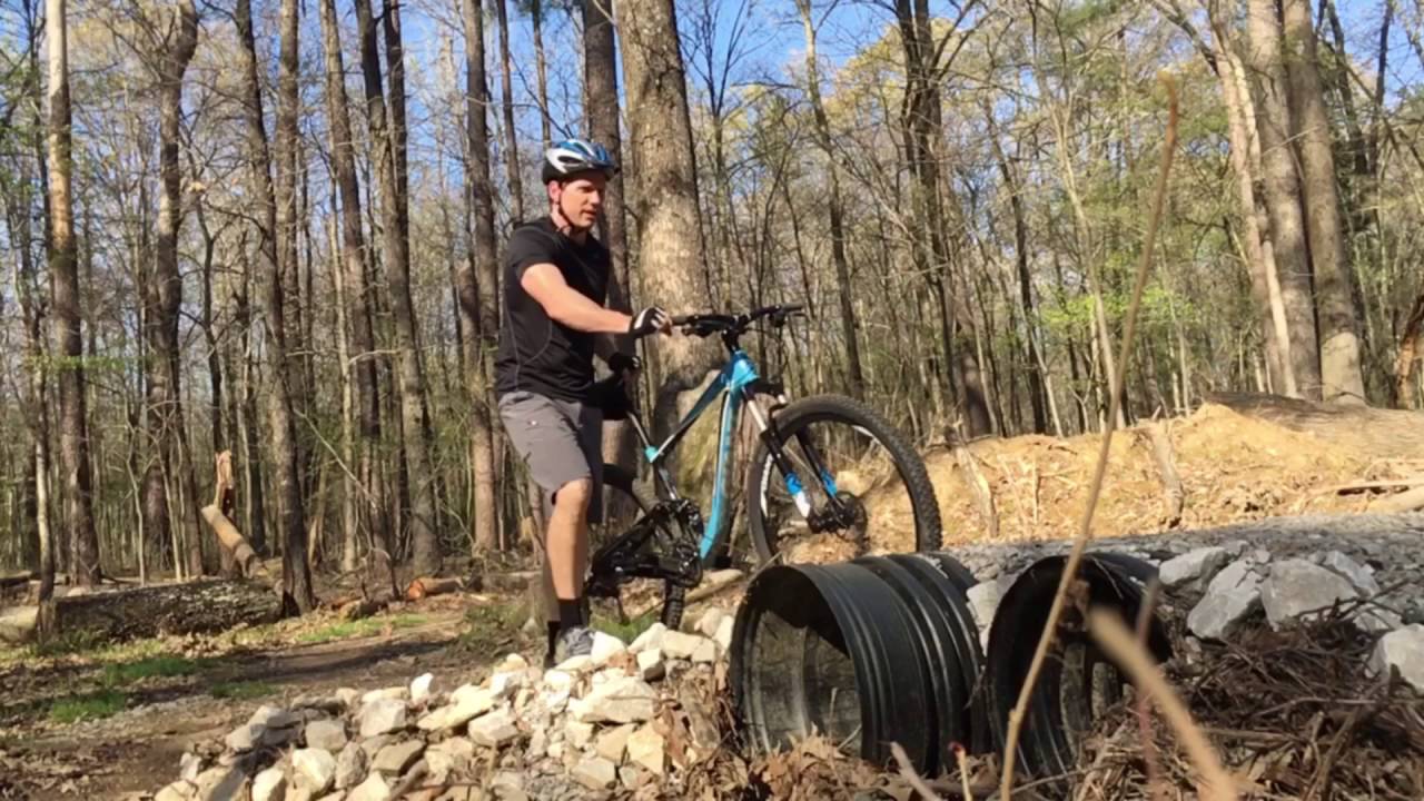 Mountain bike jump at Herb parsons lake collierville Tn YouTube